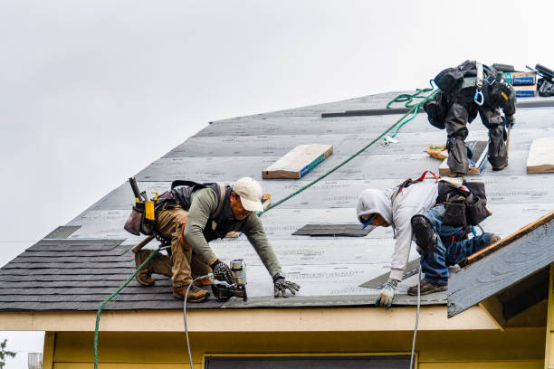 Professional Gutter Installation technician working in Mount Carmel, PA